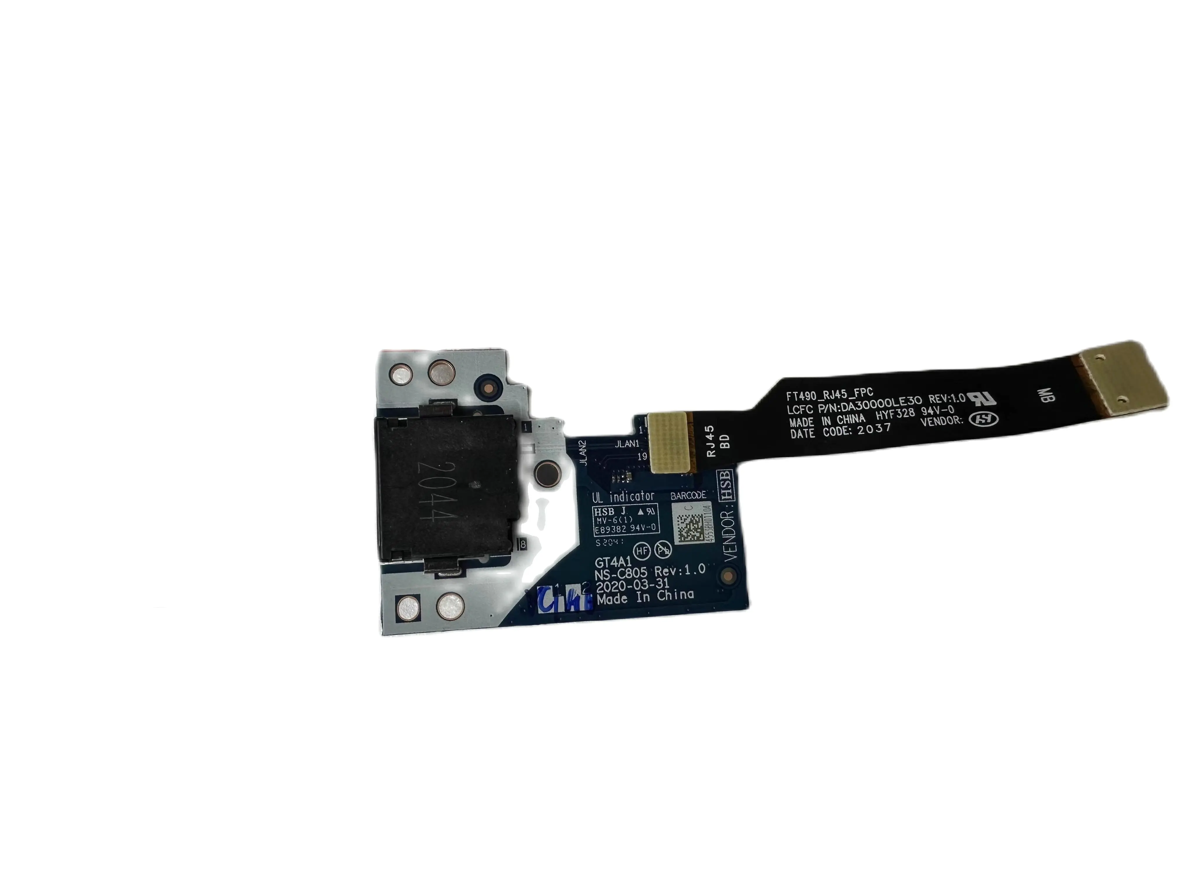 

MLLSE ORIGINAL ENTERNET BOARD FOR LENOVO Thinkpad T14 Gen 1th Gen 2th P14s GT4A1NS-C805 FT490 WITH FLEX CABLE FAST SHIPPING
