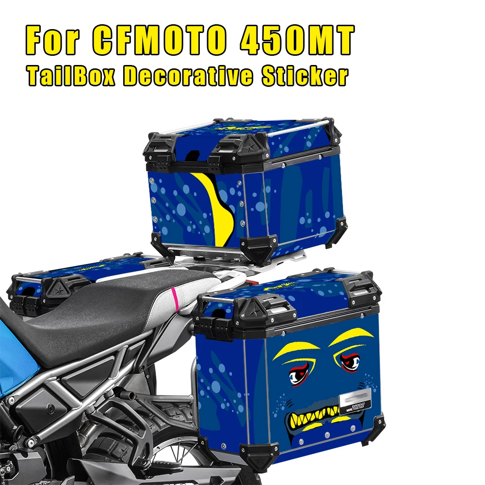 

Trunk of Luggage Motorcycle Sticker TailBox Stickers Three Boxes Suitcase Decal Set For CFMOTO 450 MT 450MT MT450 2023 2024