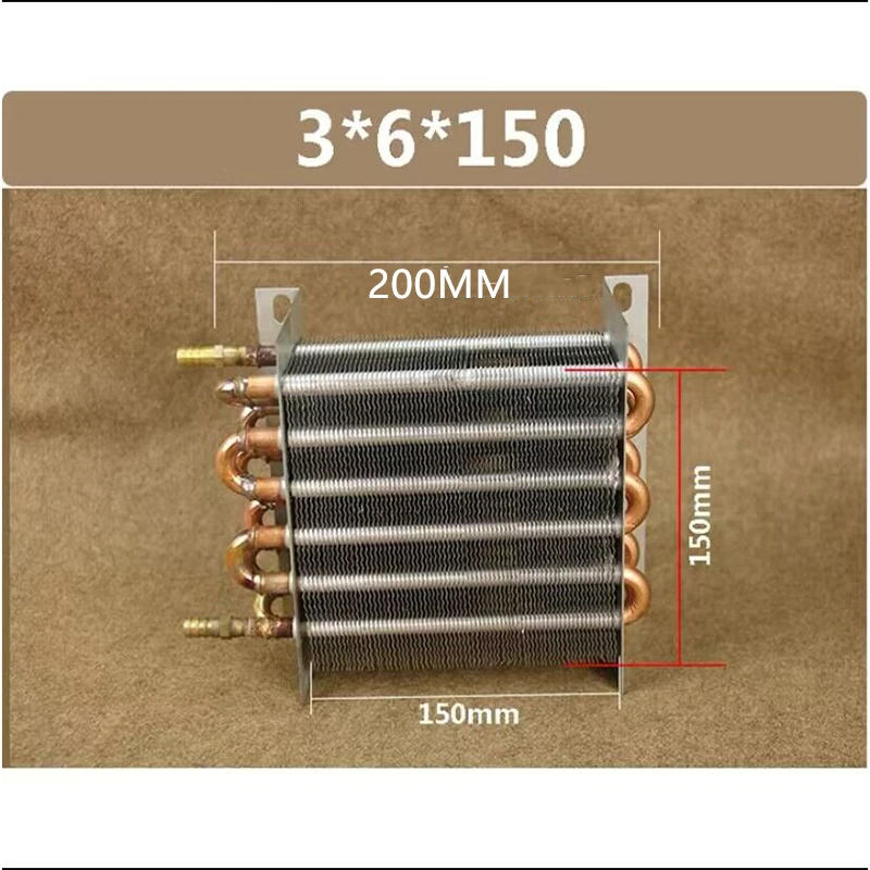 Small Without Shell Radiator Refrigerator Condenser Radiator Fins Copper Tube Heat Exchange