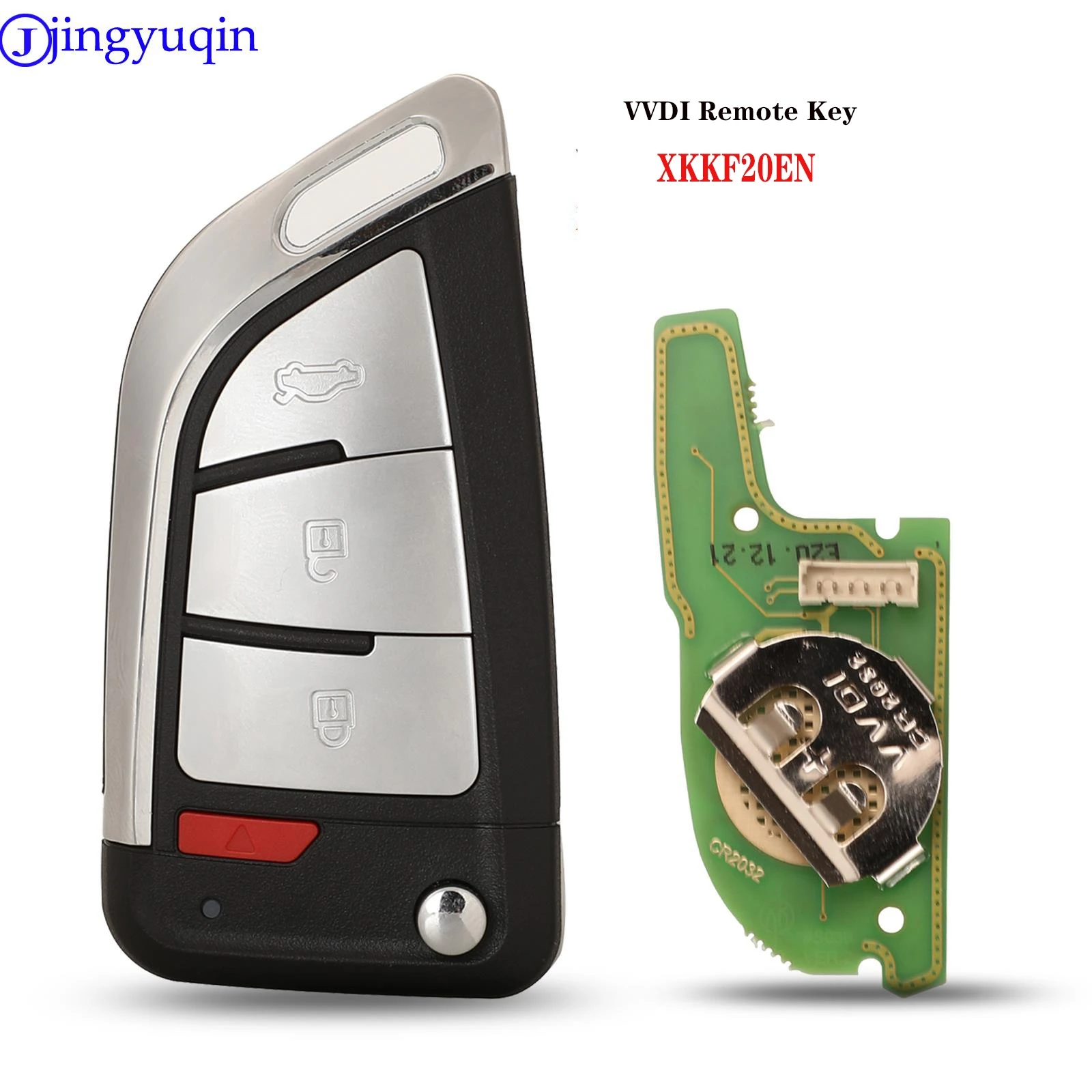 jingyuqin XHORSE Universal Proximity Smart Remote Key XKKF20EN 3+1 Buttons for Wire Universal For VVDI Key Tool English Version