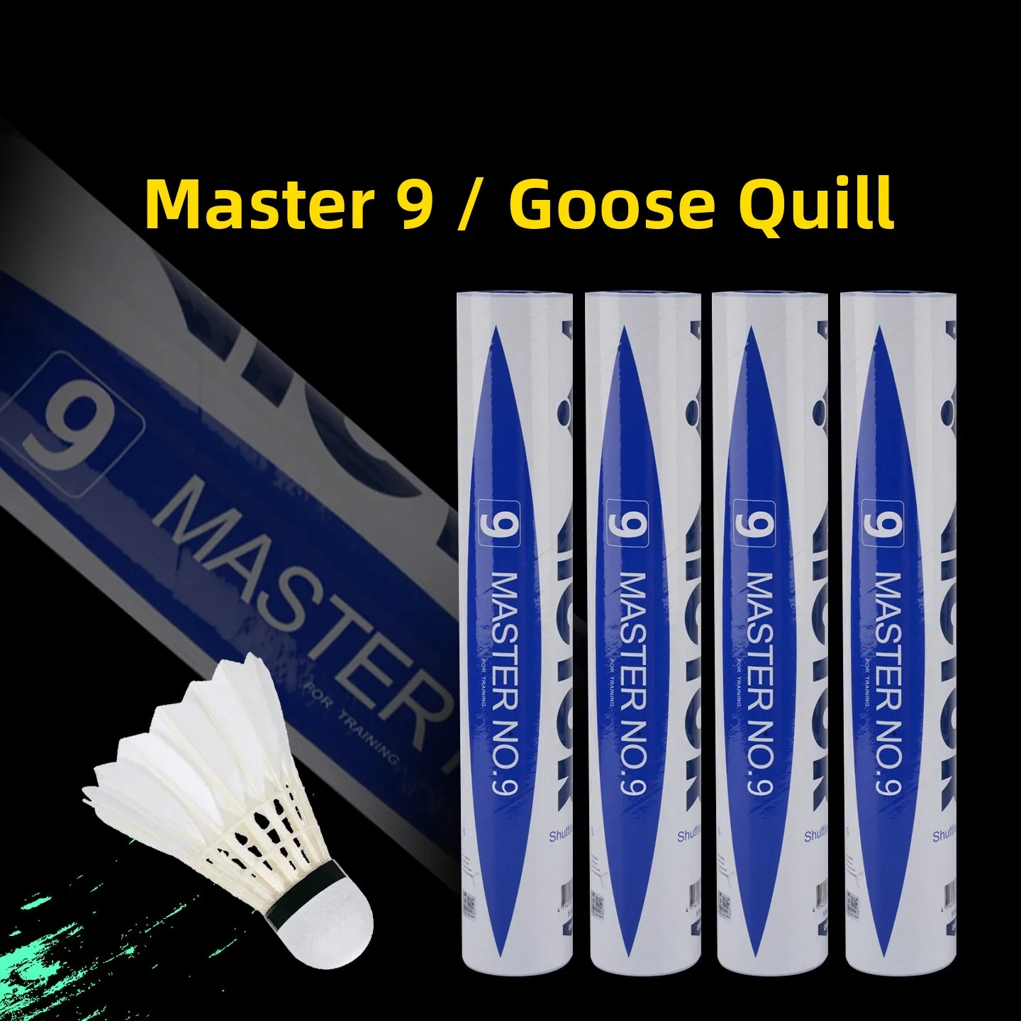 ريشة بدمنتون فيكتور NCS كاربون ساوند برو، رأس من الفلين المركب المتين، سرعة عالية 76 # /77 #   درجة تدريبية أ - استقرار