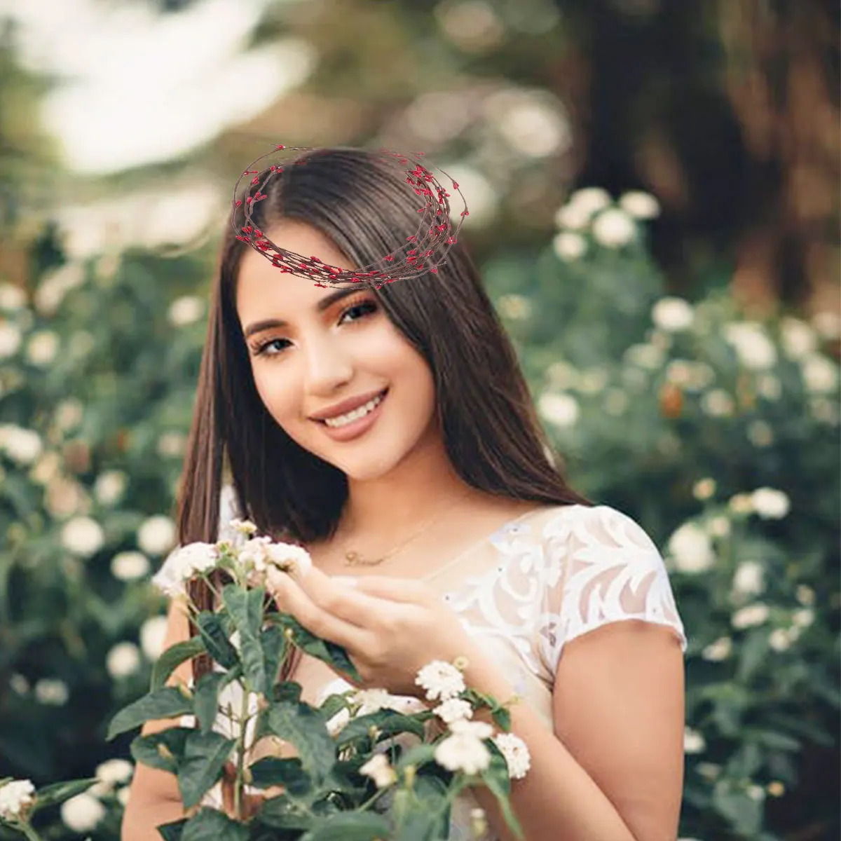 

100 Pcs Rattan Garland Flower Supplies Christmas Berries Artificial Fake Vase Decor