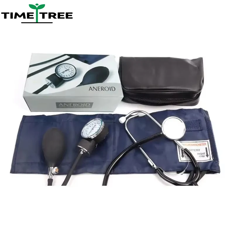 Blood pressure monitor - upper arm blood pressure gauge, household-style manual with zipper bag blood pressure stethoscope