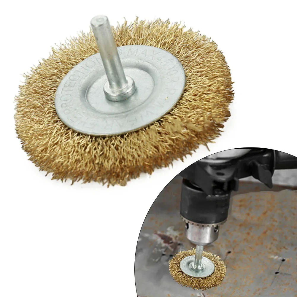 New Practical Wire Wheel Brush Wire Wheel Brush Rotary Tool Stainless Steel Copper Plating Descaling Power Professional