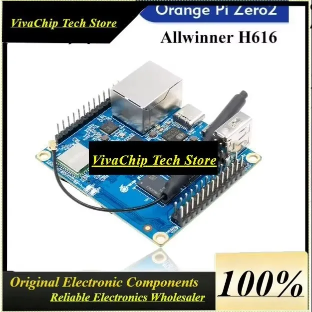 VoFSOrange Pi OrangePi Zero2 Development Board, Orange Pi Allwinner H616 Set-top Box Android 10
