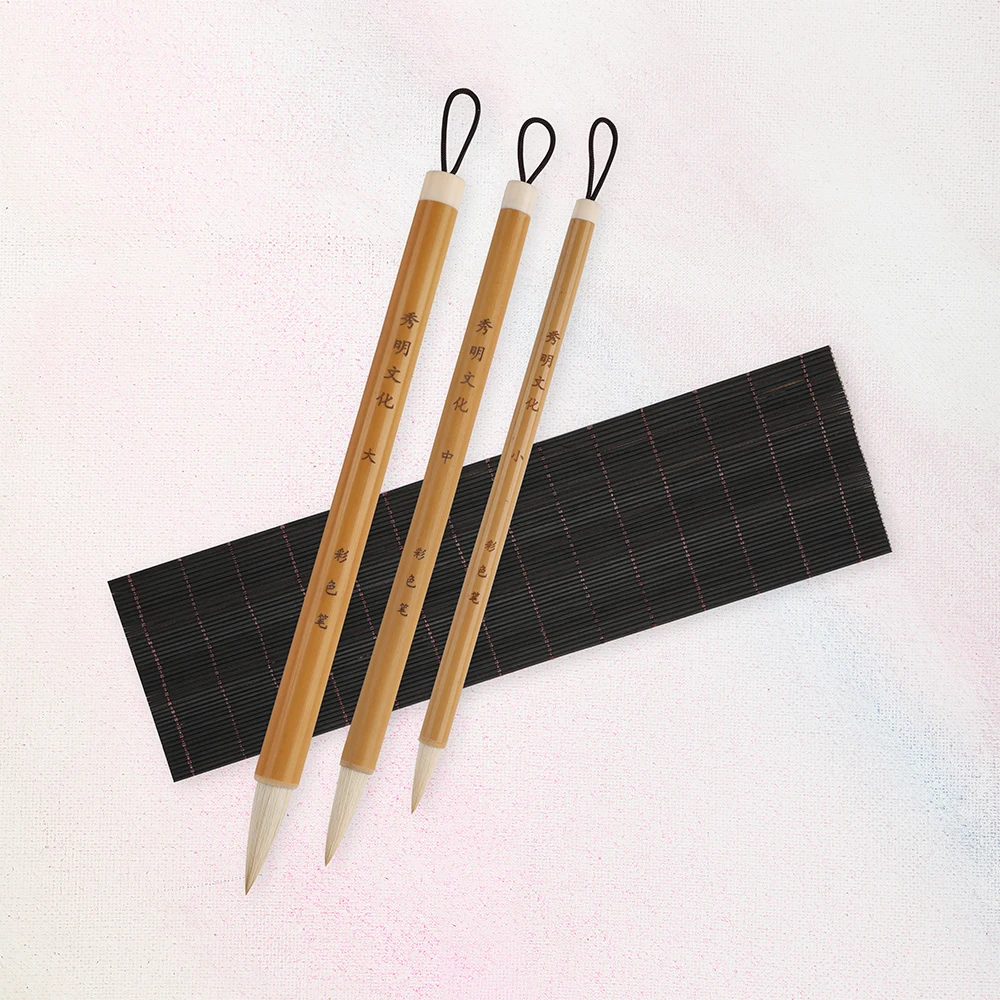 Artsecret High Quality 1PC Goat Hog Bristle Hair Watercolor Painting Brush Bamboo Handle Acrylic Art Supplies BW-450