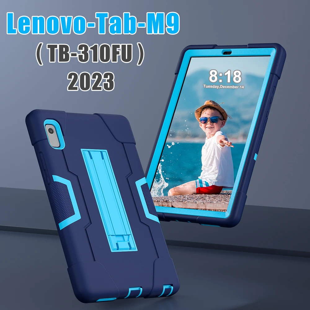 

Детские чехлы для планшетов 9,0 дюйма Tab M9 для Lenovo Tab M9 TB 310FU TB310, чехол-подставка для ПК, противоударный силиконовый чехол для всего тела
