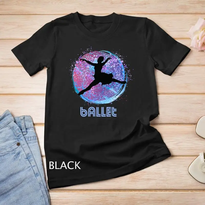 

Retro Ballet Woman Ballerina Dancing Elegant Womens Girls Unisex T shirt