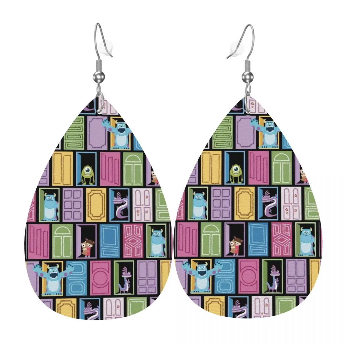 

Custom Monsters University Dangle Drop Earrings Leather Earrings for Women Fashion For Party