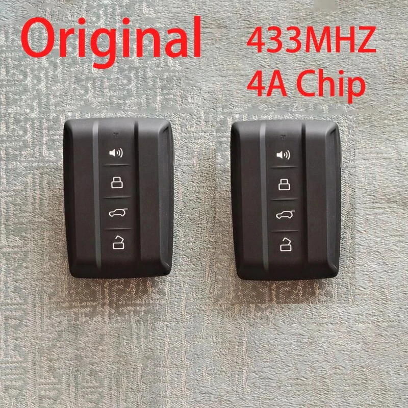 OEM 4 Buttons 433Mhz For Great Wall GWM TANK 300 Keyless Smart Remote Key With 4A Chip