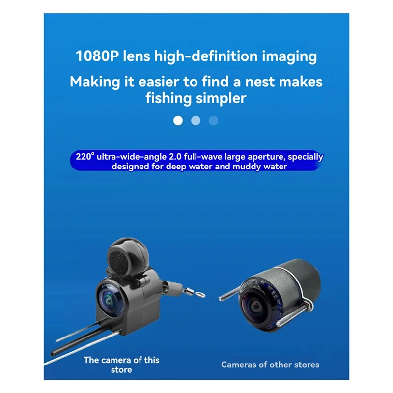 كاميرا ABVE-صيد تحت الماء 4.3 بوصة IPS مراقب 220 °   كاميرا فيديو للأسماك للرؤية الليلية لصيد الأسماك في بحيرة الجليد بمقبس الاتحاد الأوروبي