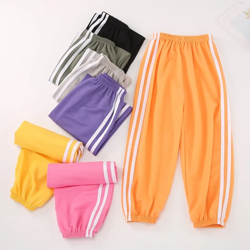 Children S Casual Anti-Mosquito Pants Girls Summer Clothes Thin Section Boys Clothes Girls Lantern Long Pants Boys