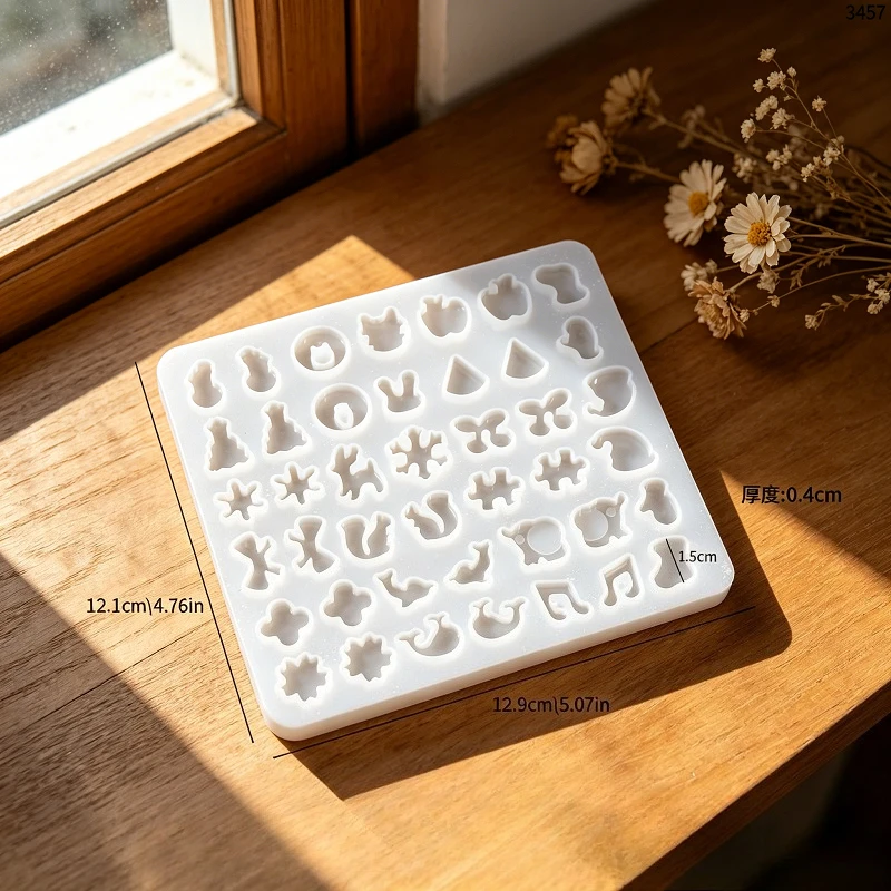 Immagine 5: Mini Decorazioni per Orecchini in Silicone e Resina Epossidica, Adatte per Accessori di Gioielleria