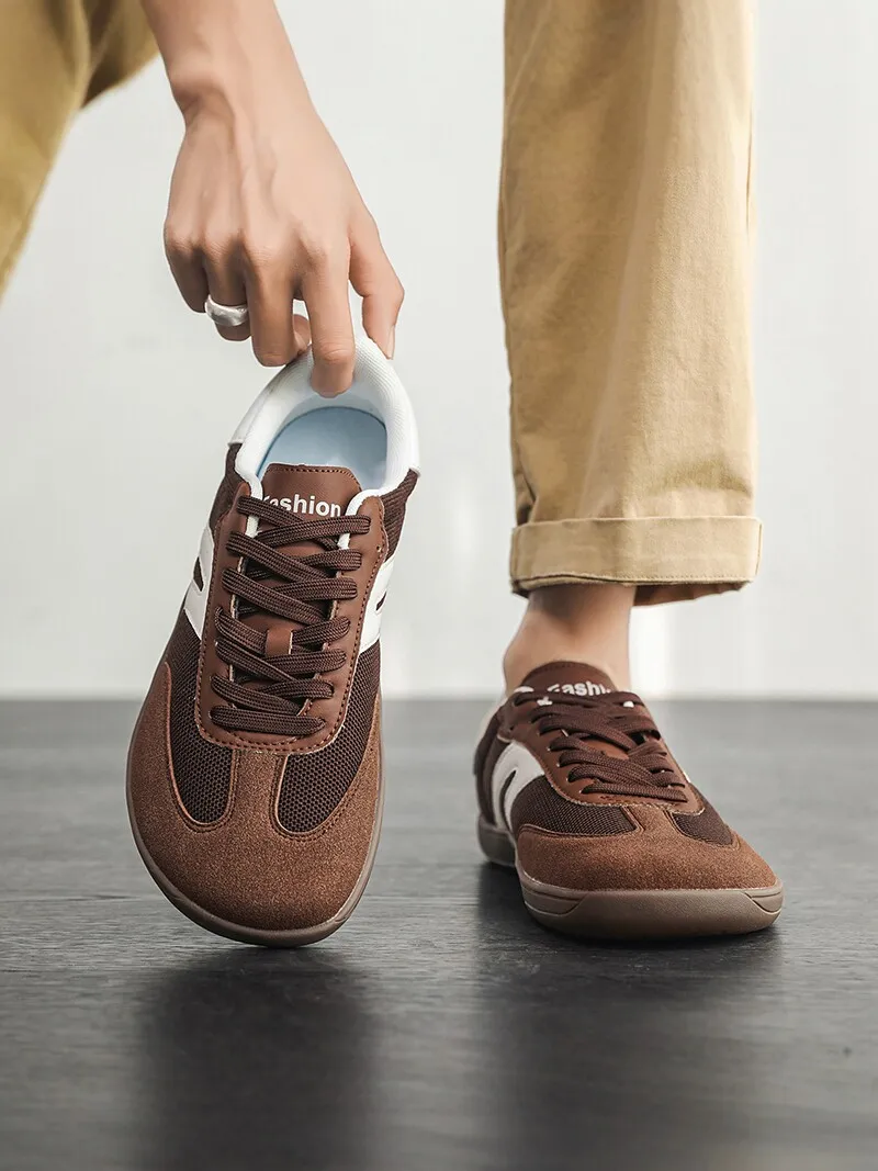 Men's Breathable Mesh Sports Casual Shoes Autumn Seasonal Large Size Versatile Couple Wide Foot Aramco Deoxynucleotide Shoes