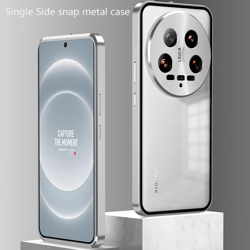 سبائك الألومنيوم الوفير الإطار المغناطيس مغلق معدن ماتي الغطاء الخلفي ل XiaoMi Mi 13T 15 Pro Mi 14 Ultra Civi Funda الحالات الهاتف #2