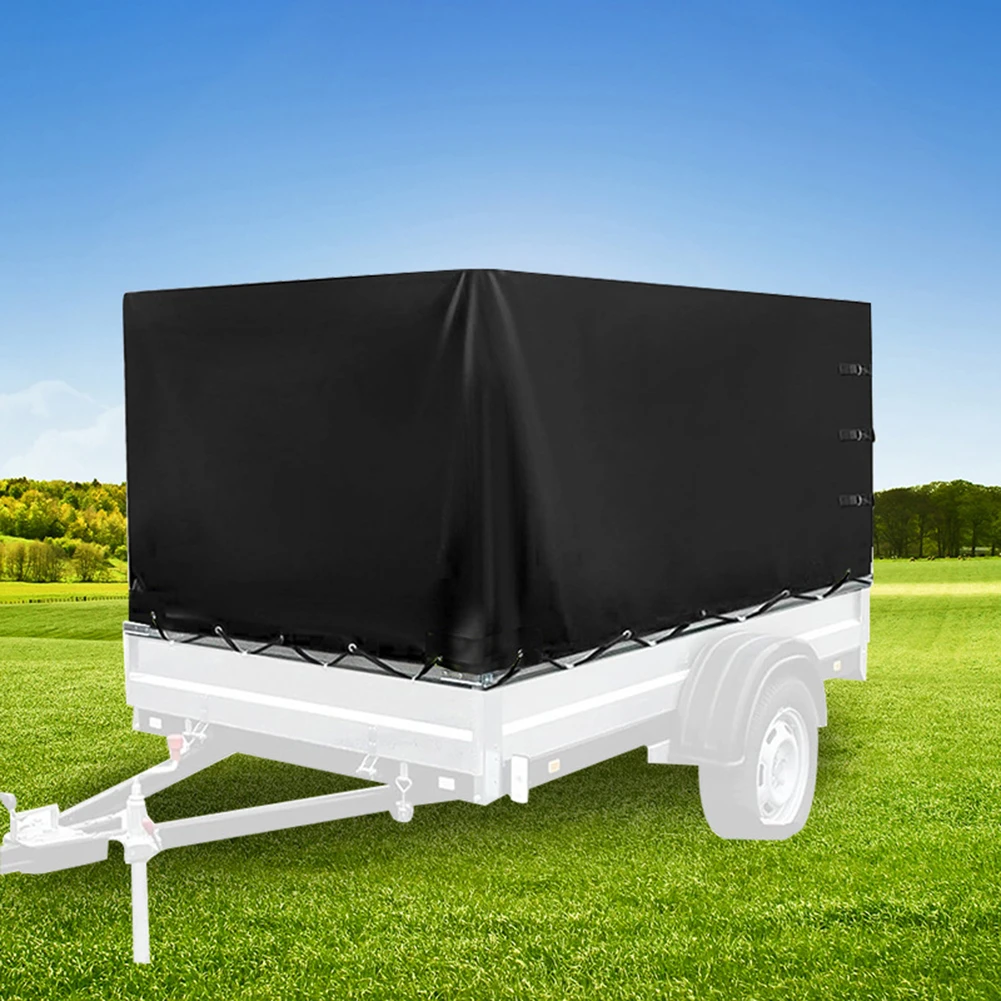 

600D Oxford Trailer Cover for High Canopy Trucks Waterproof Dust Protection UV Resistant Material Weatherproof Vehicle Coverage