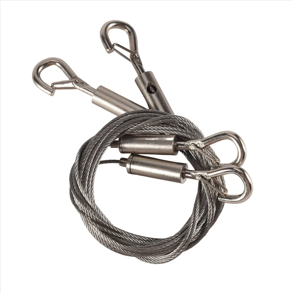 ABNH Adjustable Picture Hanging Wire Heavy Duty Supports - 2 Pack Hanging Hardware, 2M X1.5Mm Stainless Steel Wire Rope