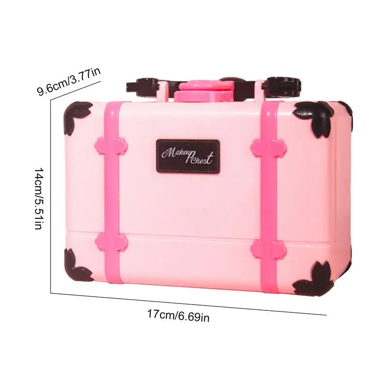 Kids Makeup Kit For Girl Real Cosmetic Set Pretend Play Set For Girls Child Play Makeup Toys Beauty Vanity Set With Cosmetic