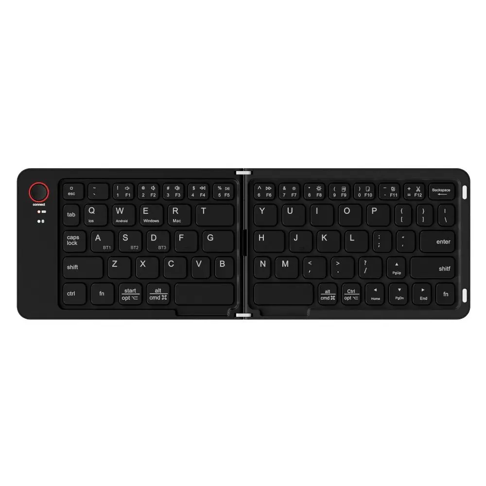 

Lightweight Bluetooth Folding Keyboard Rechargeable Comfortable Wireless Notebook Keyboard Ultra-thin Colorful