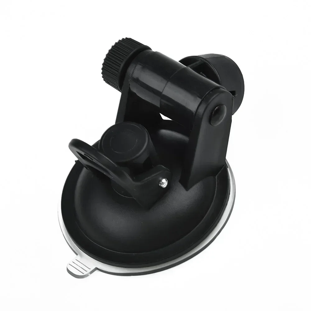Convenient Car Driving Video Recorder Suction Cup Stand T Type Holder ABS Material Black 52mm Suction Cup Diameter