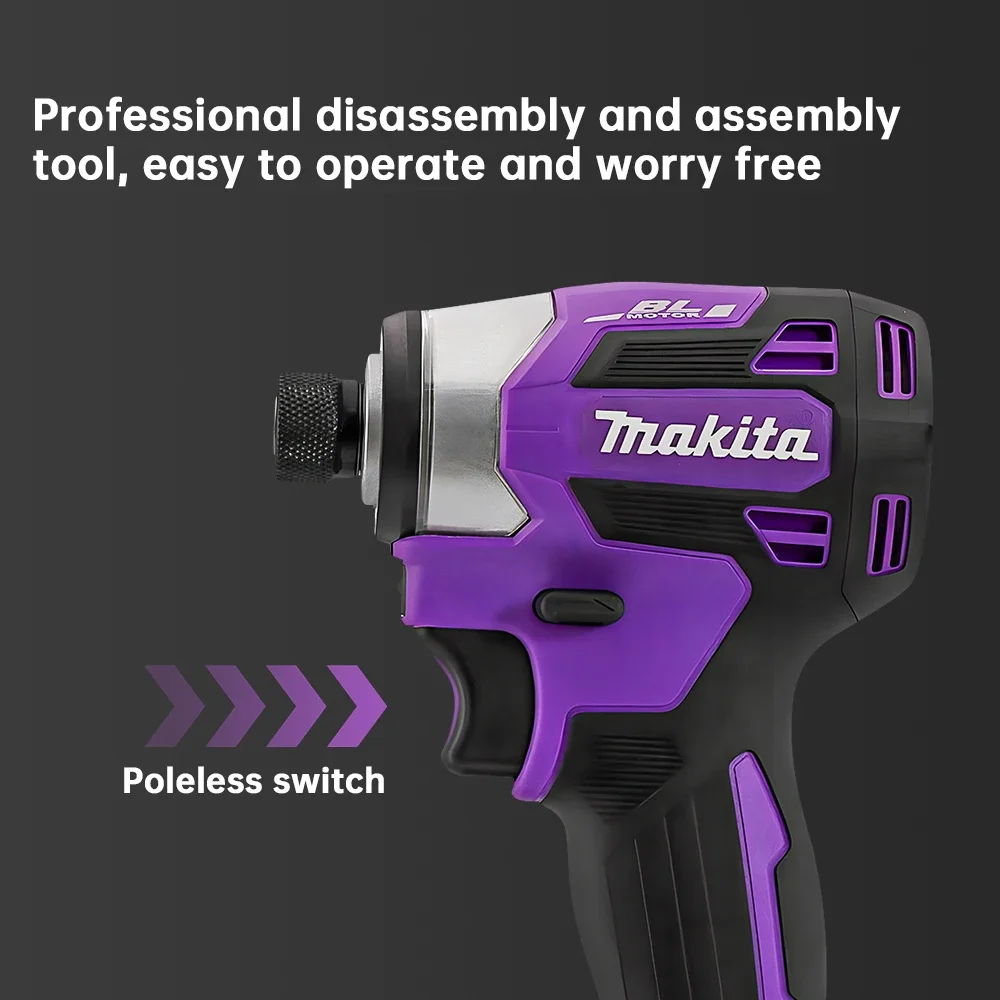 ماكيتا DTD173 18 فولت اللاسلكي فرش شنيور يعمل بالبطارية 180Nm الحفر الكهربائية مفك مع مصباح ليد أداة منزلية متعددة الوظائف