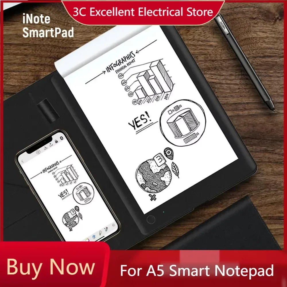 

A5 Bluetooth бизнес цифровой планшет граффити блокнот для рисования доска офис творческое искусство работа умный блокнот блокнот доска для письма