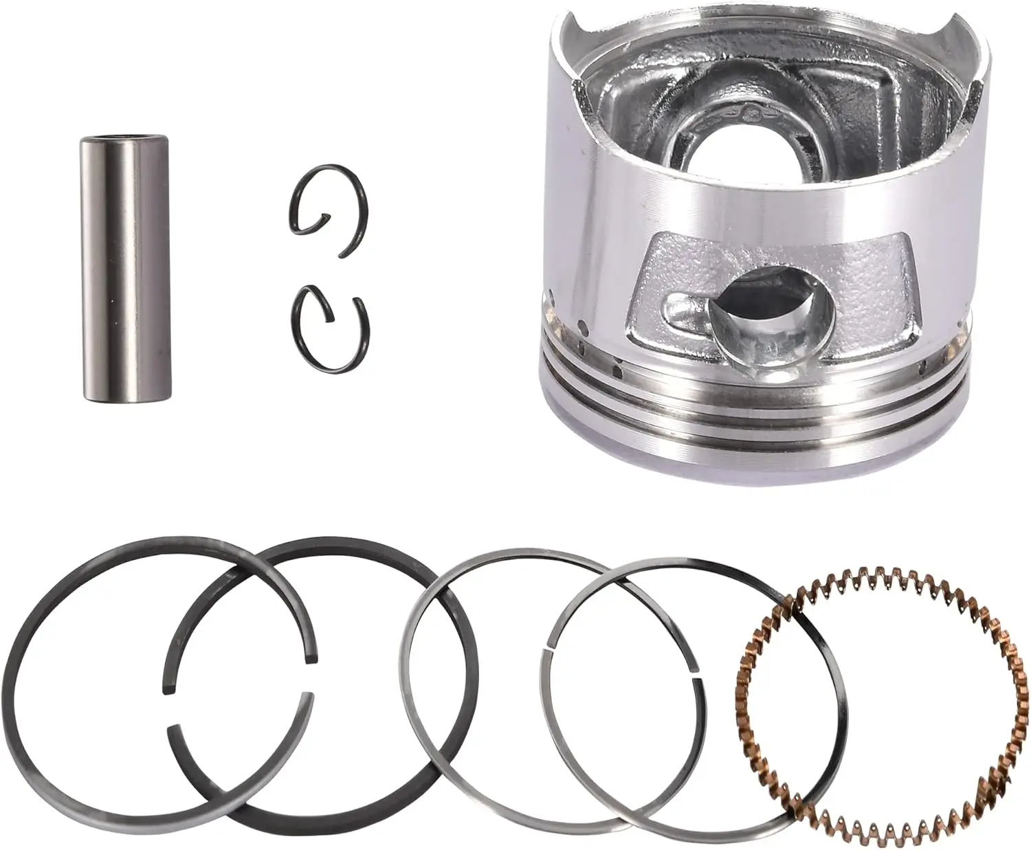 47mm 4 Stroke Piston Ring Kit for 70cc Horizontal Engine ATV Scooter