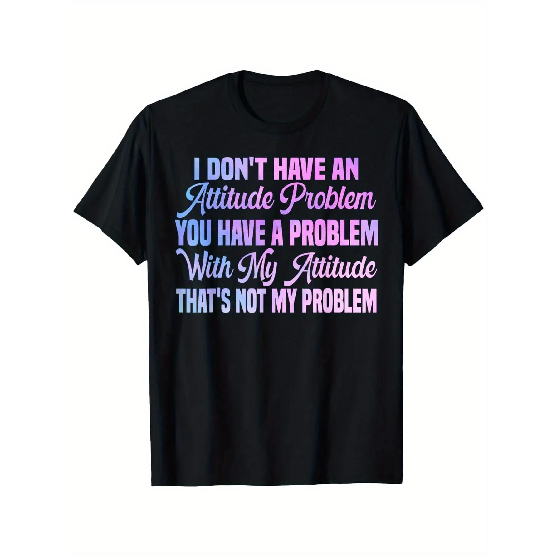 

Women's "Not My Problem" T-Shirt | Sarcastic Attitude Queen Graphic Tee | Confidence Humor Gift Casual Top