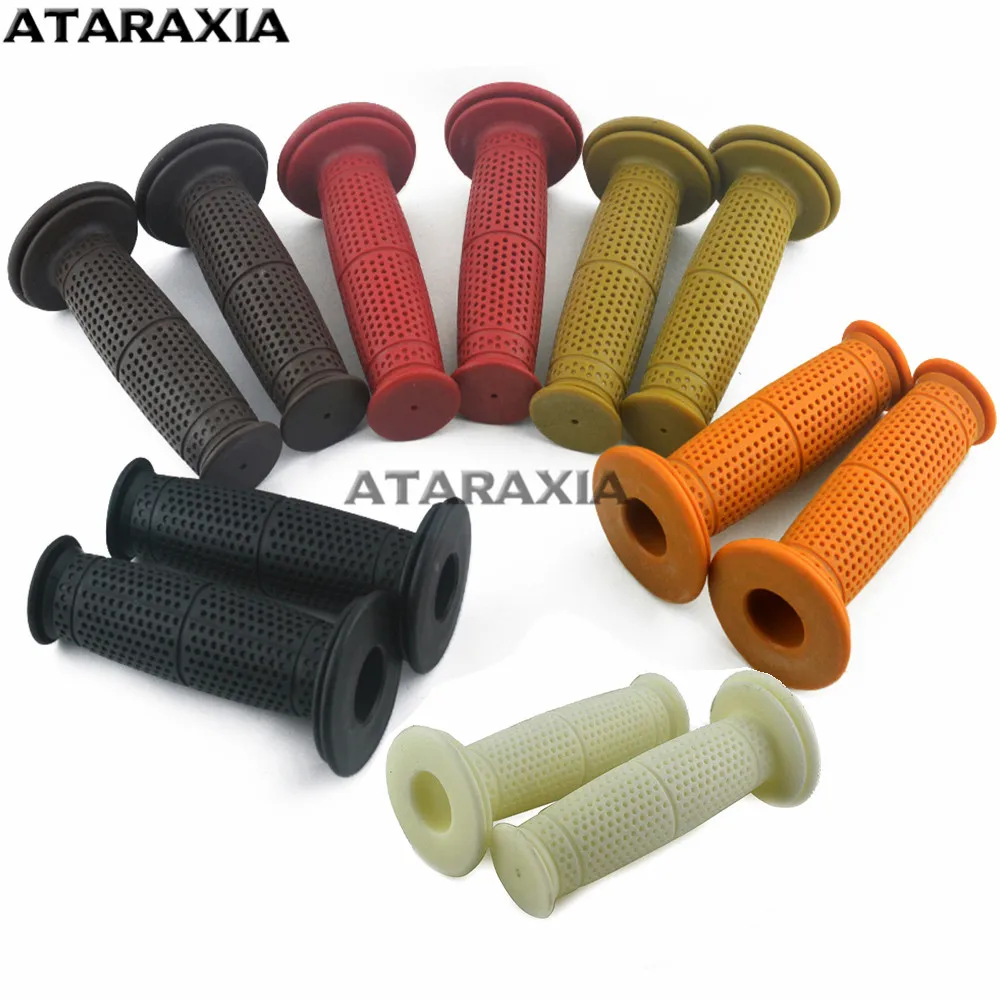 

7/8 "22 мм универсальная винтажная часть руля мотоцикла мотоциклетная ручка для Honda Suzuki Yamaha KTM Ducati ретро мотоциклетная ручка