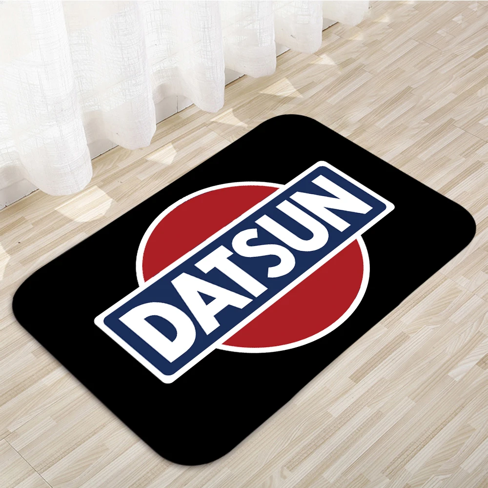 Datsun Gray Retro Floor Mats Home Carpet Door Mats Modern Home Decor Carpet Bathroom Anti-Slip Floor Mats 607