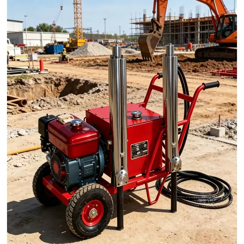 Powerful 8HP Diesel Driven Portable Hydraulic Rock Splitter Machine for Mining & Demolition with 400 Ton Splitting Force Price
