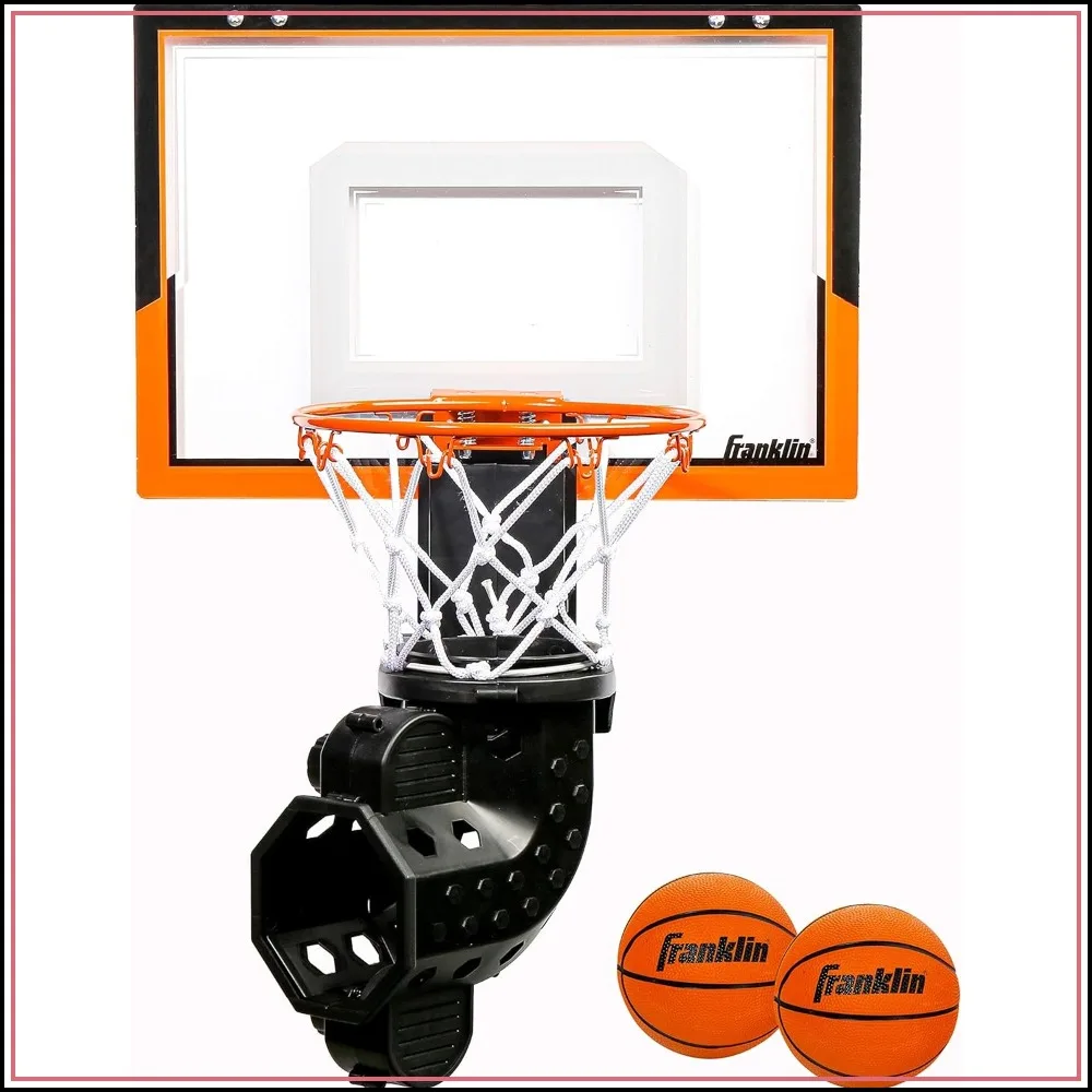 

Mini Basketball Hoop with Automatic Ball Return - Over Door Indoor Game for Kids