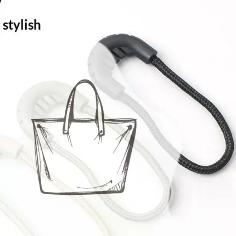 5Pcs Replacement Zipper Pull Puller For Bag Suitcase Backpack Tent Zipper Ropes Clips Lock Zip Slider Apparel Accessories