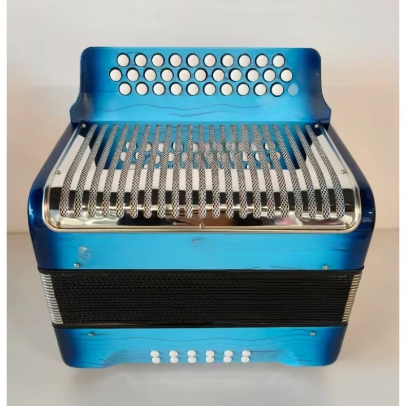 Professional 12-Bass Accordion 31 Buttons  for Beginners Students  Entry-Level  Instrument Wood Grain  OEM Musical