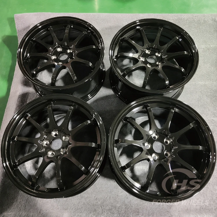 

Multi Spoke 18-21Inch 5x114.3 5x120 5x112 5x130 Gloss Black Sport Racing Car Forged Wheels Rim for Honda Civic Subaru Tesla BMW