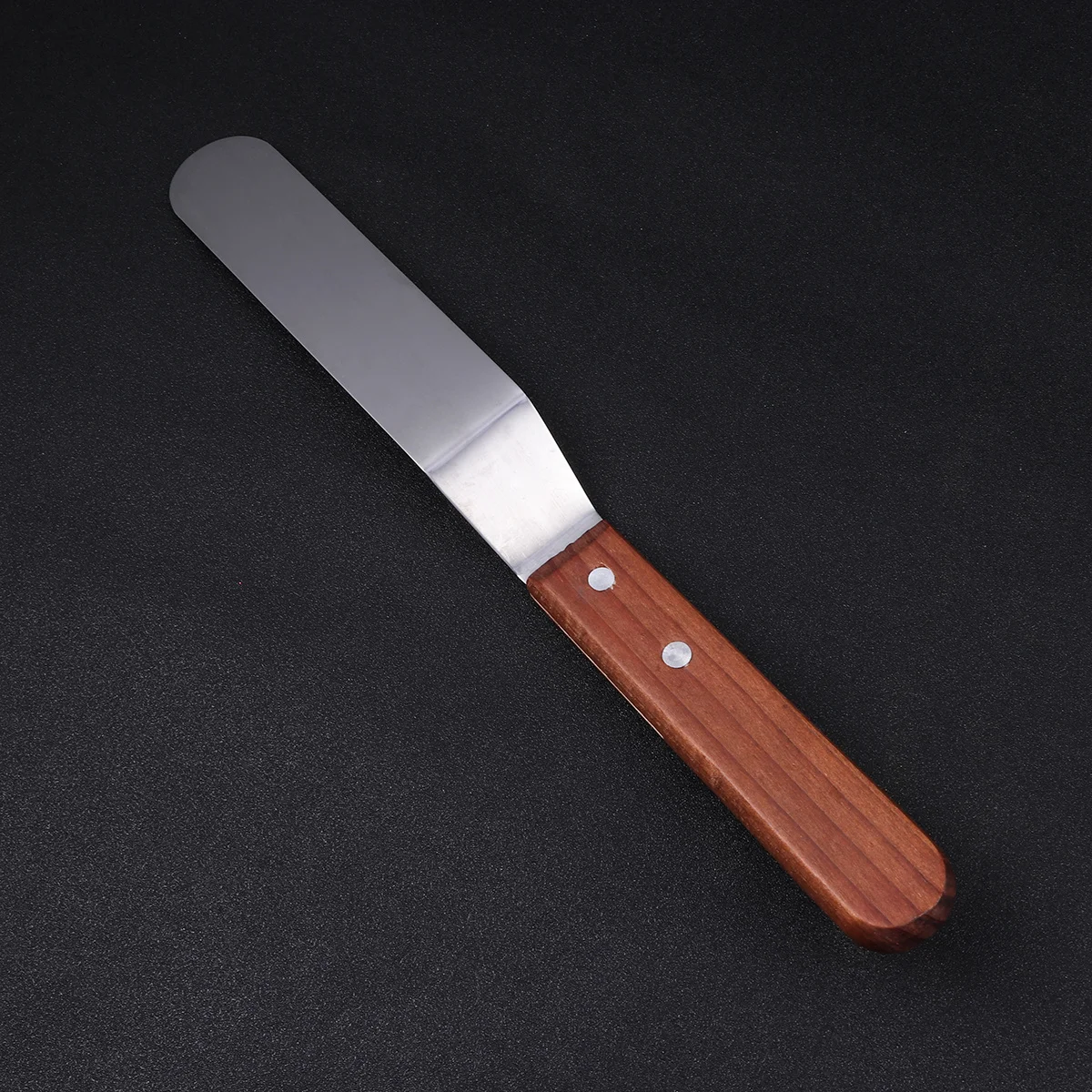 

Butter Cake Cream Spatula Icing Smoother 6 Inch Stainless Steel Redwood Cake Decorating Tool Cream Jam Spreader Pastry Helper