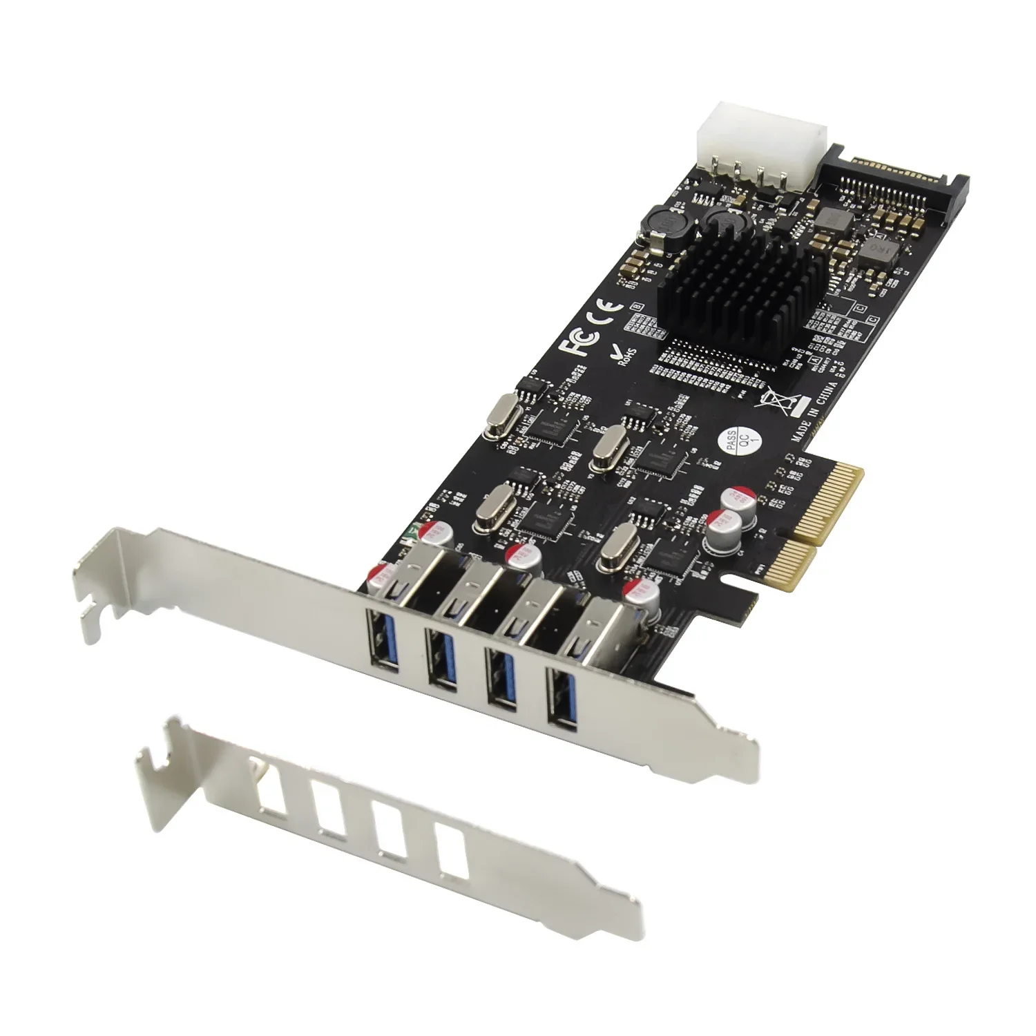 

PCIe X4 USB3.0 4 порта USB3.0 Карта расширения 20Gt/S 5G/CH NEC 720202 Чипсет usb3.2 win10 pci-e передача