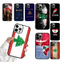 lebanese lebanon flag Phone Case For iPhone 17 Air 15 16 11 12 13 14 Pro Max Cover For iPhone 17 Air Max Plus Fundas