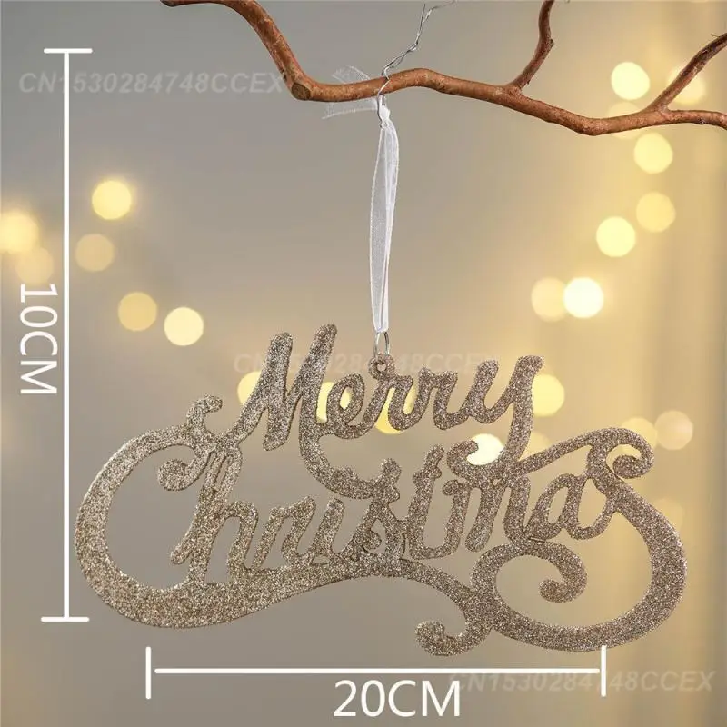 2PCS Christmas Tree Decoration Widely Used Thickening Fashionable Charming Holiday Gifts Luminous Letter Pendant