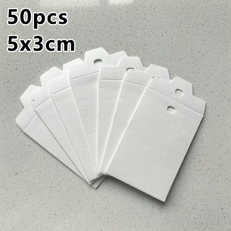 50pcs/lots 5x3cm Mini Spare Pocket Envelope Button Jewelry Earring Packaging Necklace Bracelet Card Customizable Paper Bag