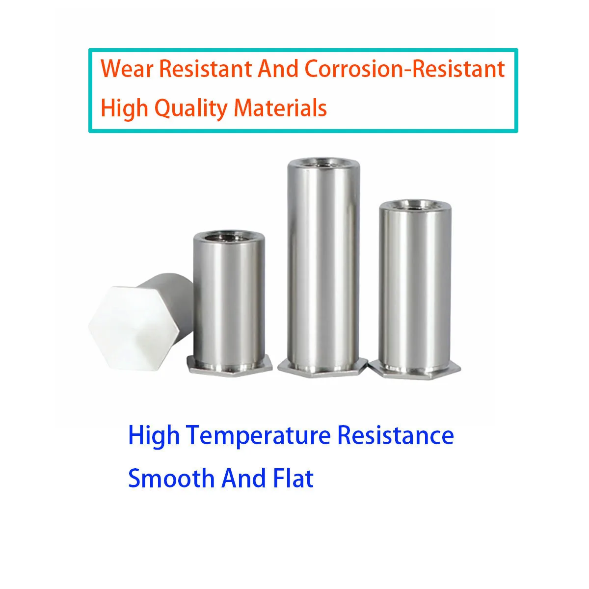

304 Stainless Steel Hexagonal Double Head Rivet Nut Head Blind Hole Pressure Rivet Column