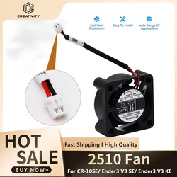 Creativity Brushless DC 24V Fan 2510 Axial Fan with Hydraulic Bearing For CR-10SE/ Ender3 V3 SE/ Ender3 V3 KE 3D Pritner Parts