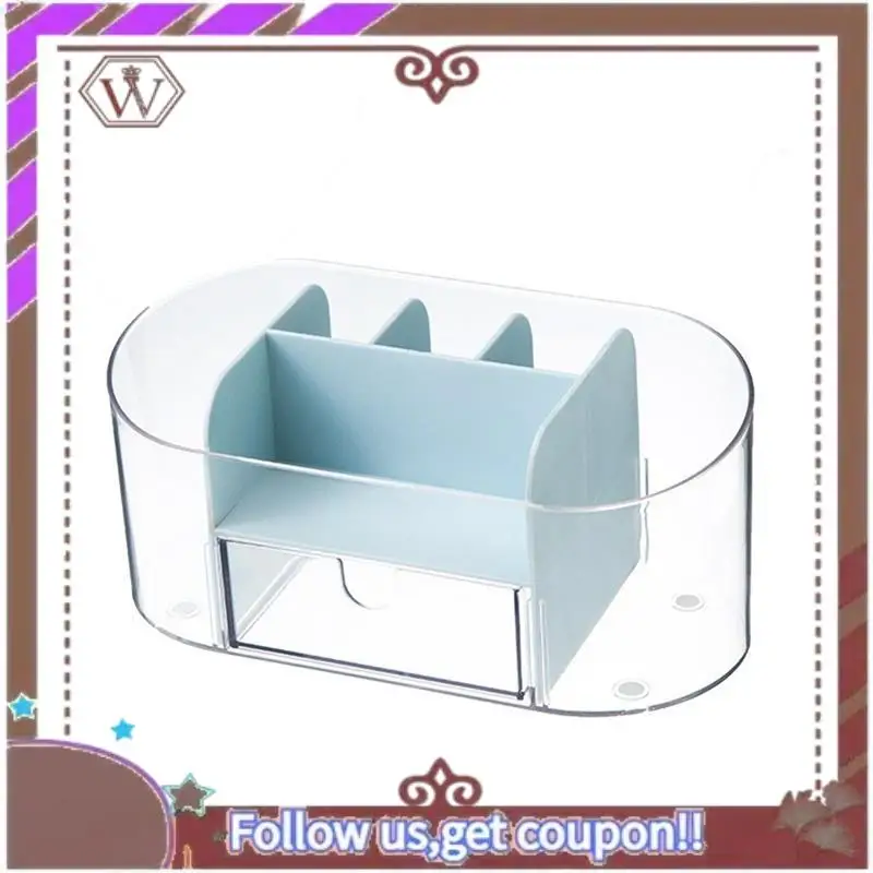 

ABBG-1 PCS Clear Desk Organizer Clear Office Supplies And Accessories Desktop Organizer (Blue)