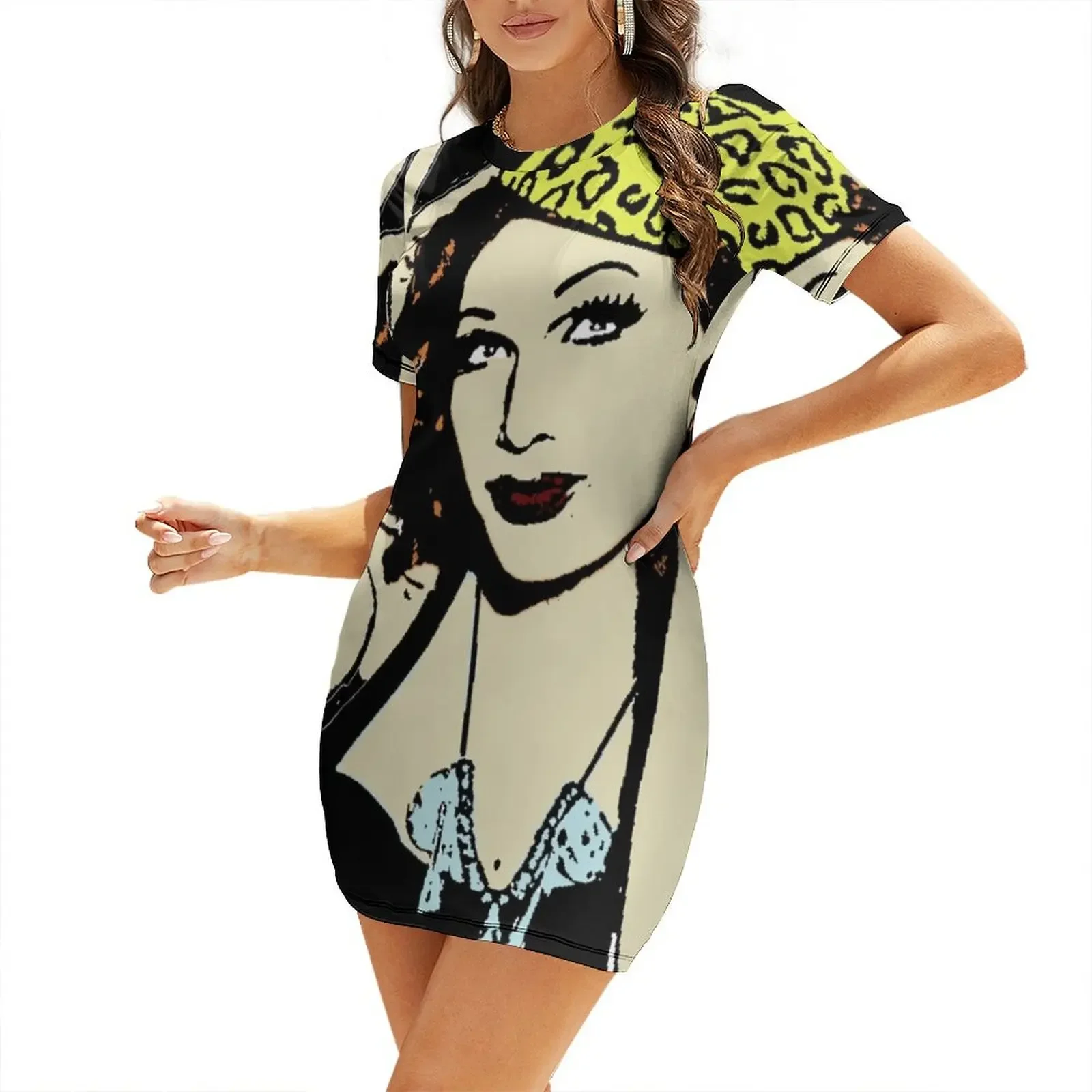 

Jinkx Monsoon Short-Sleeved Dress loose women's dress summer dresses womens 2025 evening dresses luxury 2025 Woman clothes Dress