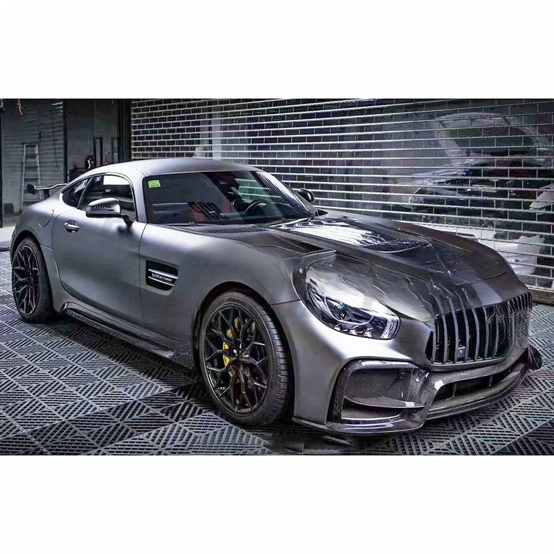 High Quality 3K Twill Weave Carbon Fiber Bonnet Drifton New Aggressive Visible Engine Design UV Protected Gloss Matte Optional E