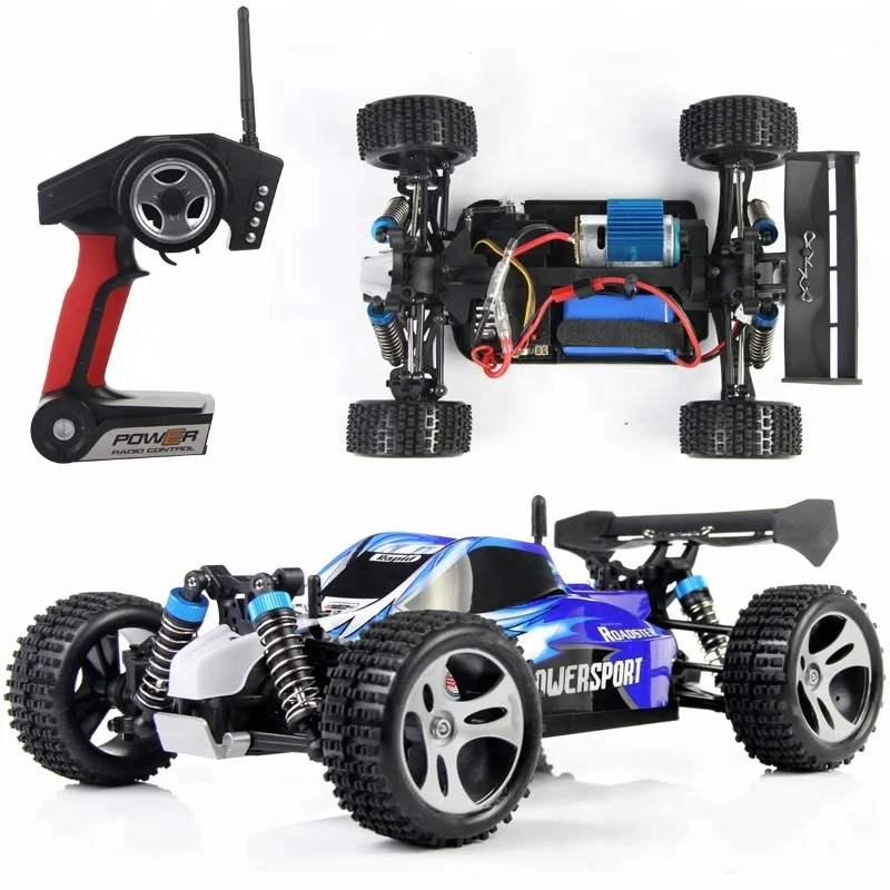 

Wltoys A959 1/18 Scale 2.4Ghz 4WD RC Buggy Truck High Speed Remote Control Racing Car RTR Hobby Model Toys For Boys And Adults