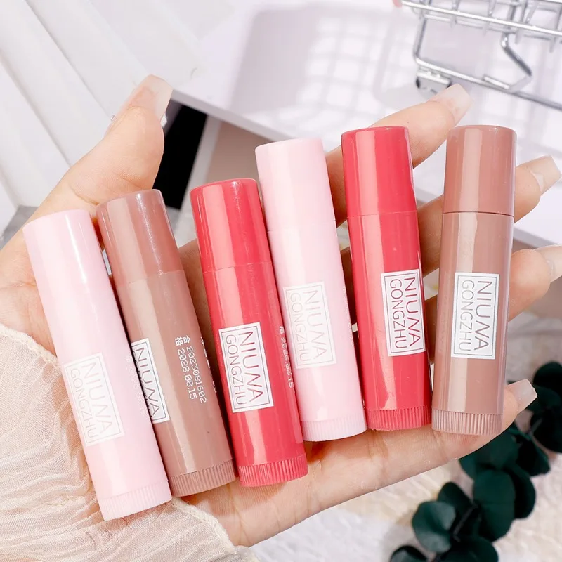 Watery Colored Lip Balm Makeup Waterproof Lasting Mirror Non Sticky Moisturizing Lipstick Lasting Peach Brown Red Lips Cosmetics