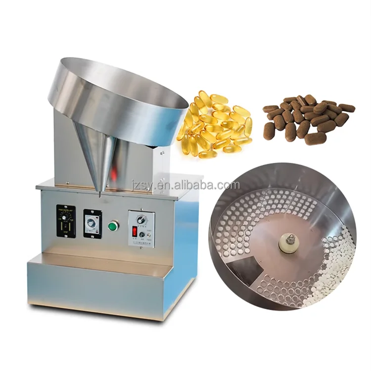 JZSY Small Desktop Stainless Steel Soft Gelatin Capsule Tablet Candy Chewing Gum Counting Bottle Filling Machine