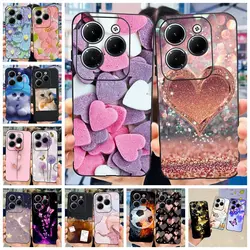 For Infinix Hot 40 4G Case 2023 New Fashion Love Heart Cartoon Funda Soft Silicone Back Cover For Infinix Hot 40i Hot40 Pro Capa