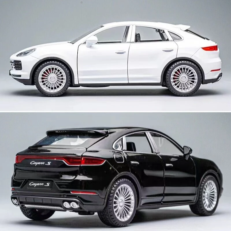 

Масштабная модель автомобиля 1:24 Cayenne S Coupe SUV из сплава, литая металлическая машинка, имитация коллекционной модели, подарок на день рождения для детей